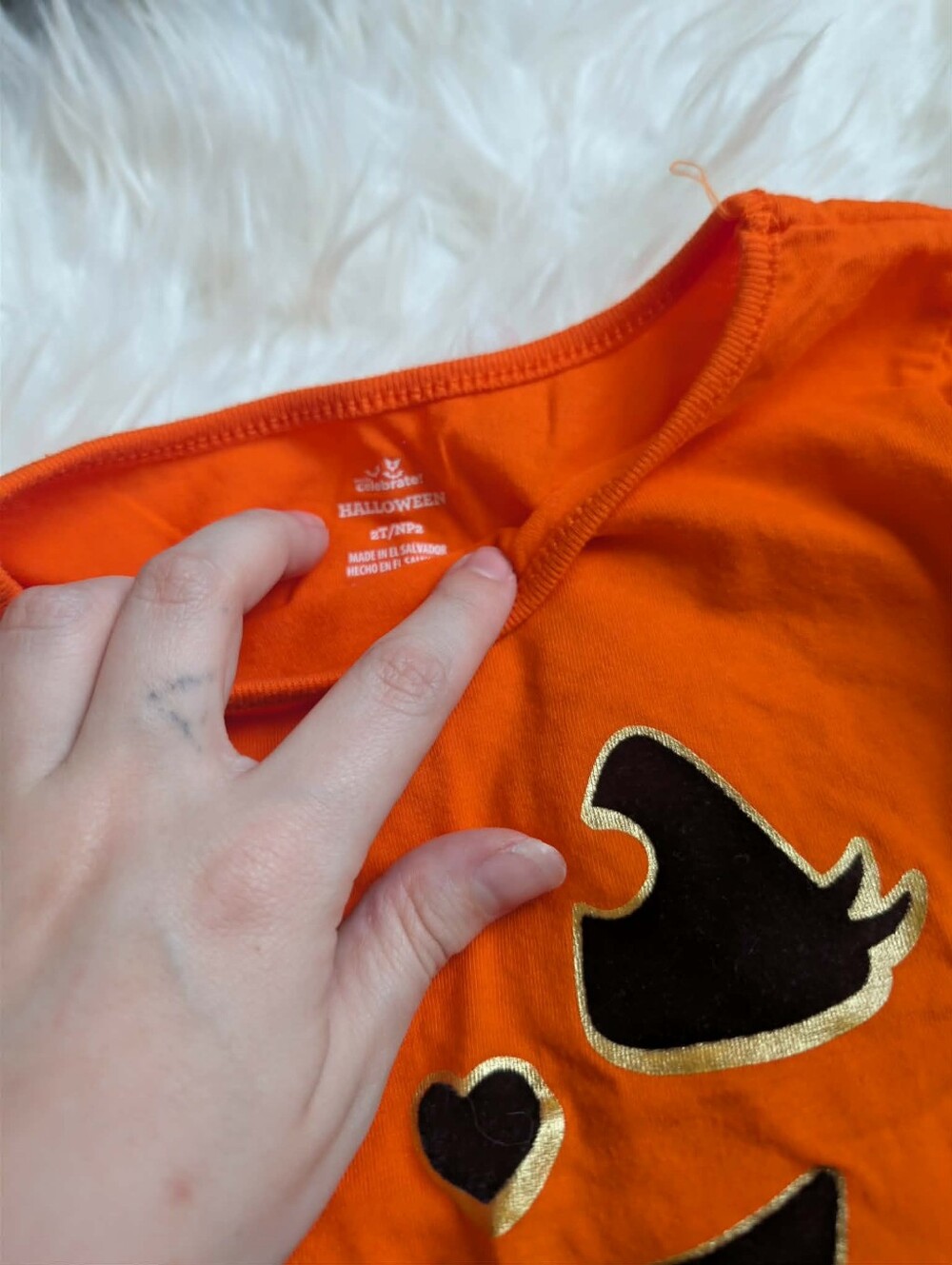 ✨️2T/4T Girls Pink Ghost & Orange Pumpkin Halloween Pajama Set - Picture 3 of 4